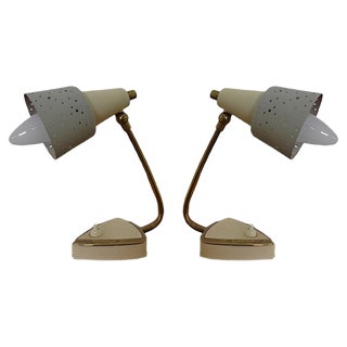 Mid-Century Italian Adjustable Table Lamps, 1960s Set of 2 For Sale