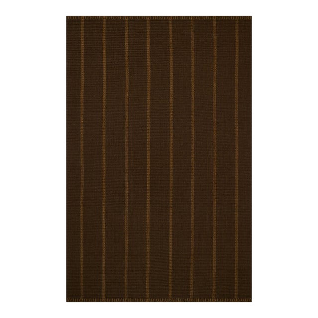 Amber Lewis x Loloi Harlan Espresso / Toffee 9'-6" x 13'-6" Area Rug For Sale