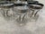 Metal Mid 20th Century Silver Rimmed “h” Low Ball Glasses- Set of 7 For Sale - Image 7 of 8