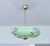 Large Art Deco Pendant Light in Green Marble Glass, 1930s For Sale - Image 6 of 18
