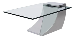 Modern Greg Sheres Style Stainless Steel Cocktail Table