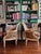 French Vintage Louis XVI Bergere Chairs in Velvet Leopard For Sale - Image 3 of 6
