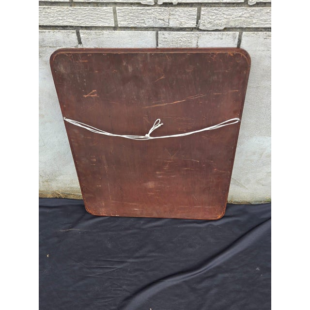 1920 Mahogany Round Edge American Mirror. For Sale - Image 16 of 17