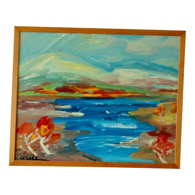 Carl Erik Andersson, Landscape, 1960s, Oil on Canvas, Framed For Sale