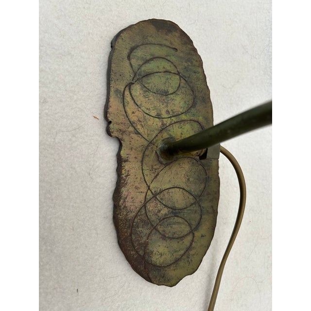 Antique Bronze Industrial Brutalist Sculptural Table Lamp For Sale - Image 10 of 10