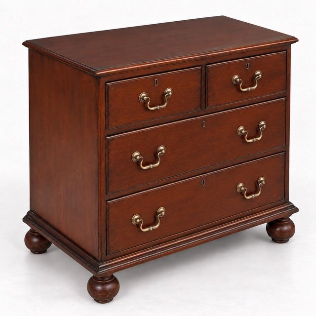 Traditional Mid-Century Drexel Heritage Georgian Style Mahogany Chests - Pair For Sale - Image 3 of 6