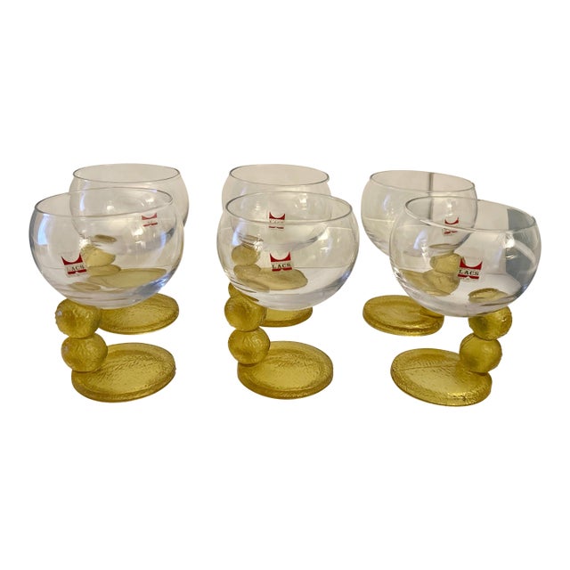 Vintage Lacs Italian Glasses, Joe Colombo Style For Sale