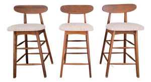 Mid-Century Modern Counter Top Stools - Set 3