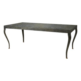 Painted Metal Dining Table / Desk Attributed to Joseph Stannard For Sale
