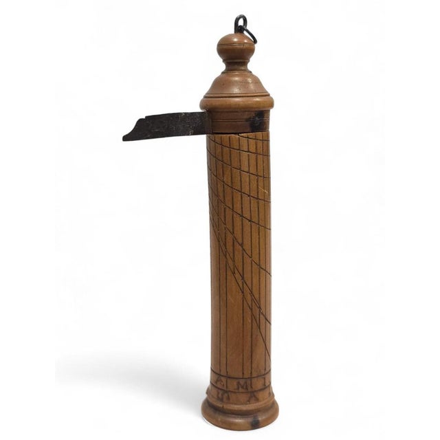 Mid 18th Century Portable Shepherds Column Sundial in Carved Wood, 1760s For Sale - Image 5 of 12