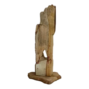 Large 1970's Modernist Stone Abstract Sculpture Signed