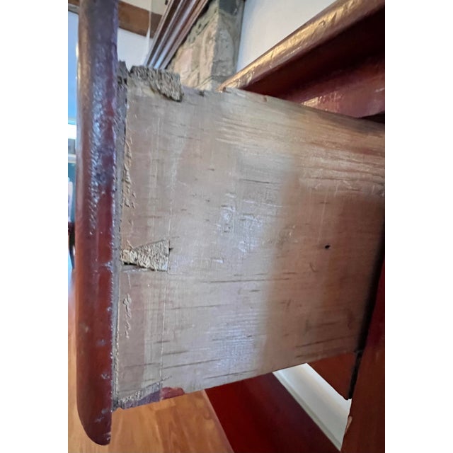 Antique English Pine Washstand With Tile Back For Sale - Image 11 of 11