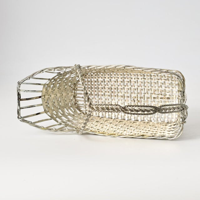 Silver-Plated Wine Basket from Christofle, 1970s For Sale - Image 10 of 12