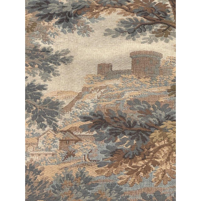 Vintage French Aubusson Jacquard Tapestry Hunting with Hounds, 1970s For Sale - Image 9 of 18