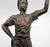 1960s Matched Pair of Vintage Boho Patinated Bronze Boy Torchbearer Candle Holders For Sale - Image 5 of 9