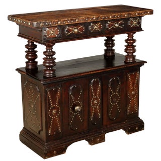 Baroque Style Sideboard with Stand For Sale