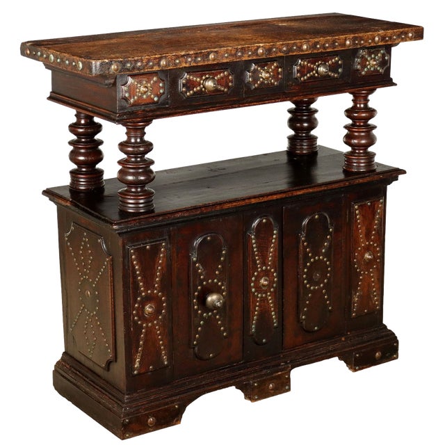 Baroque Style Sideboard with Stand For Sale