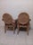 Vintage Bamboo Rattan Dining Armchair Metal Accents Set of 4 For Sale In Naples, FL - Image 6 of 14