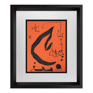 Joan Miro Original Limited Ed. Lithograph 1968 W/Custom Frame