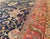 Antique Persian Sultanabad Carpet in Navy Blue Background and Rose Red Border 10'5 X 13' For Sale - Image 9 of 18