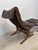 Brown Pair of Ingmar Relling for Westnofa High Back “Siesta” Lounge Chairs With Footrests, 1960s For Sale - Image 8 of 12