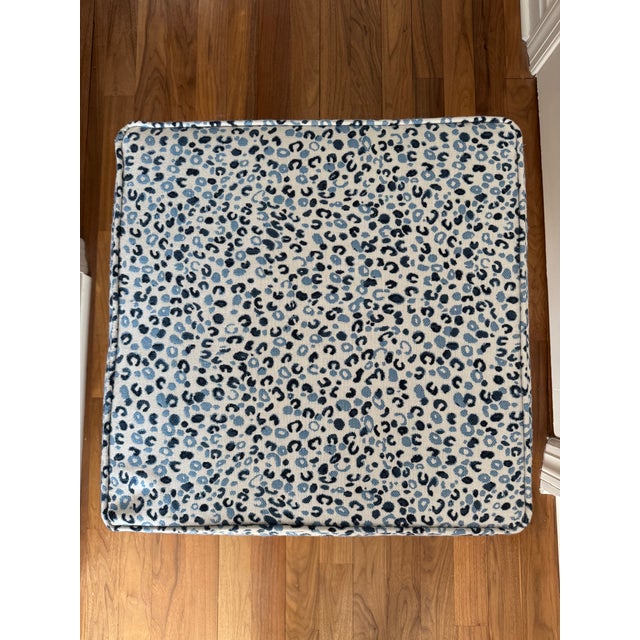 Ballard Designs Upholstered X Bench For Sale - Image 4 of 4