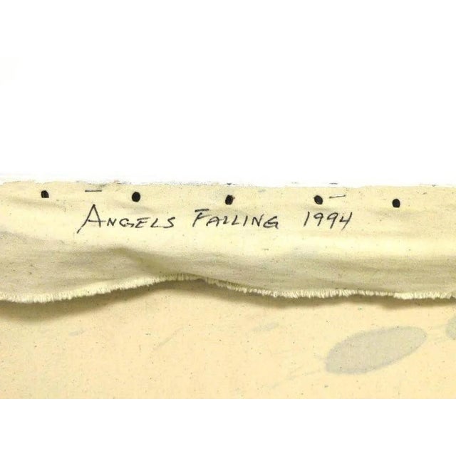 Contemporary Late 20th Century Chinese Contemporary Painting “Angels Falling” For Sale - Image 3 of 3