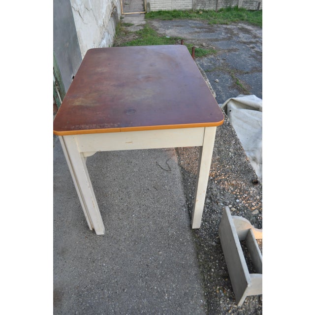 This vintage rustic table with 2 basins was found on a farm in Hungary.
