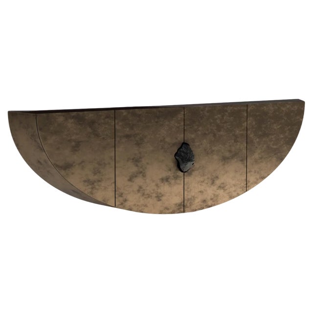 Bow Console Table with Noir Belge by Pierre De Valck For Sale