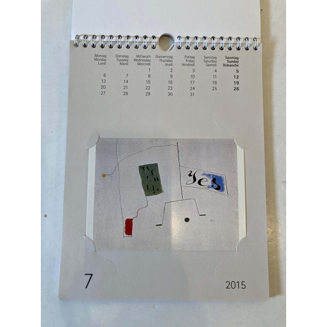 Joan Miró Inspired 2015 Calendar: Modern Paper Art Collectible For Sale - Image 4 of 17