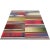 This remarkable contemporary Scandinavian Style Kilim area rug features a dramatic pop of electrifying colors in a...