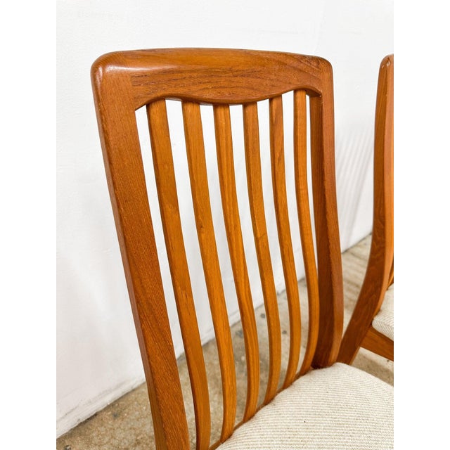 1970s 1970s Mid-Century Modern Benny Linden Teak Dining Chairs - Set of 4 For Sale - Image 5 of 10