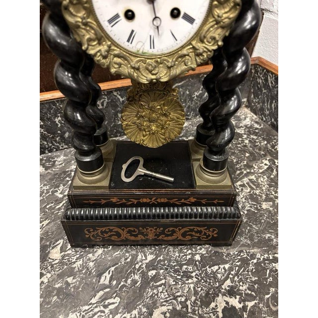 Antique French Clock by Japy Frere For Sale - Image 10 of 14