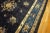 Exceptional Navy Blue Color With Lovely Chinoiserie and Floral Design Antique Chinese Perking Rug For Sale - Image 10 of 10