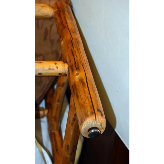 1950s Rustic Cedar Log Dining Side Chairs - Set of 6 For Sale - Image 11 of 12