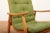 Wood Armchair Ronco in Solid Wood frame & Green Fabric Cover by Jacob Müller for Wohnhilfe, 1950s For Sale - Image 7 of 12