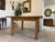 Brown Solid Wood Farmhouse Table For Sale - Image 8 of 9