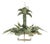 A Vintage Hollywood Regency-Style Bamboo Palm Tree Chandelier. For Sale