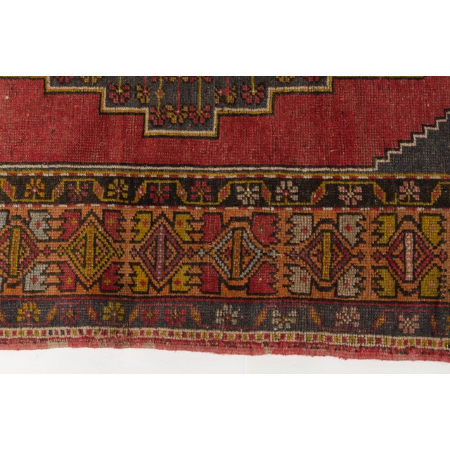 Anatolian Floral Wool Carpet For Sale - Image 9 of 10
