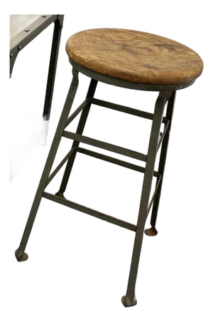 Vintage-Industrial Stool -Non Adjustable.