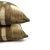 2020s Schumacher Raleigh Ikat Plaid in Brown and Cream Pillow Cover - Williamsburg Brown and Cream Abstract Pattern For Sale - Image 5 of 6
