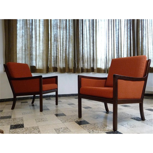Ole Wanscher Set of Lounge Chairs by Ole Wanscher for Poul Jeppesen Møbelfabrik, 1960s For Sale - Image 4 of 18