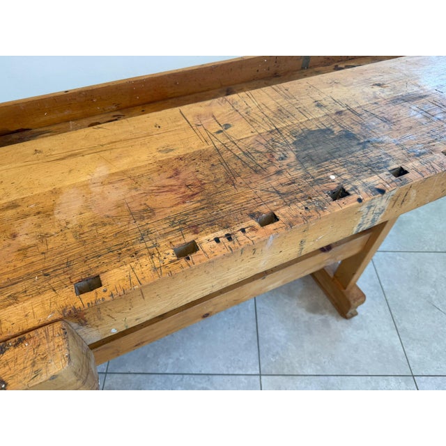 German Workbench in Solid Wood For Sale - Image 11 of 12