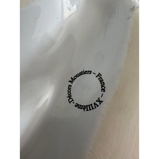 1990s 1990s French Faience Moistures Divided Plate For Sale - Image 5 of 5