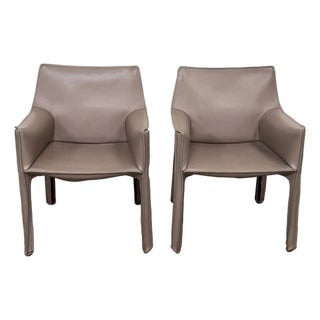 Cassina Cab 413 Dining Chairs - Set of 2 For Sale