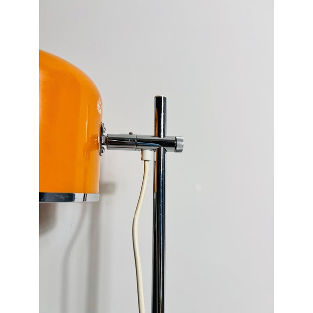 Mid-Century Modern Midcentury Orange Space Age Floor Lamp by Staff, Germany, 1970s For Sale - Image 3 of 12