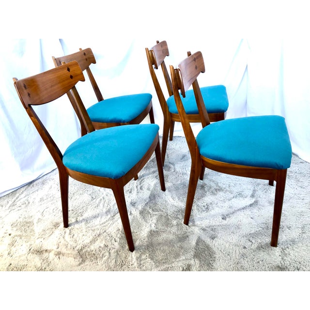 Mid-Century Modern 1960s (4) Kipp Stewart Design Declaration Chairs for Drexel For Sale - Image 3 of 10
