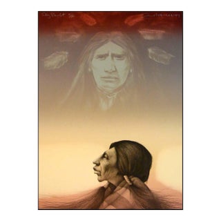 Frank Howell "Sky Prophet" Lithograph on Paper Hand Signed For Sale