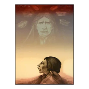Frank Howell "Sky Prophet" Lithograph on Paper Hand Signed