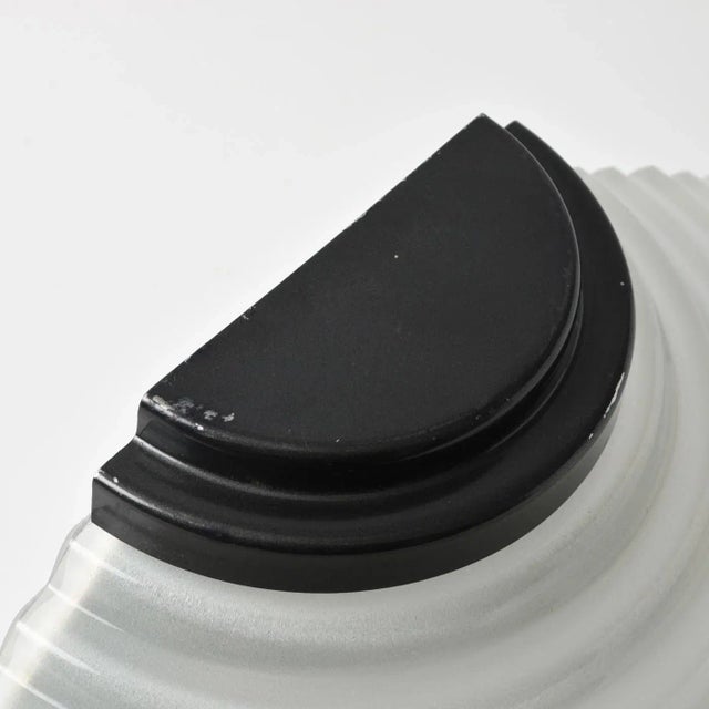 Vintage Frosted Glass Wall Lamp from Lumess, 1980s For Sale - Image 6 of 10